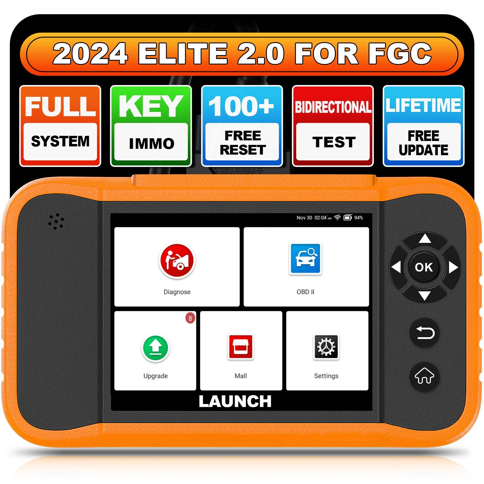 thumbnail image 2 of LAUNCH Creader Elite For BMW Full System Diagnostic Scanner – ABS, Oil Reset, 2023 2 of 5