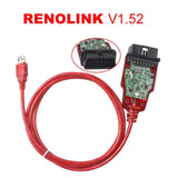 Renolink OBD2 ECU Programmer V1.52 CD Software Key Coding UCH Matching Dashboard Coding ECU Resetting Functions - VXDAS Official Store