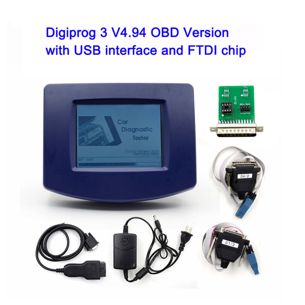 Digiprog 3 v4.94 Odometer Programmer OBD/Full Set Version with USB Interface & FTDT Chip Odometer Correction Tool - VXDAS Official Store