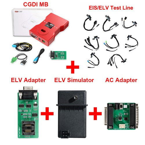 CGDI Prog MB Car Key Programmer with Full Adapters Fastest Add Keys for Benz Support All Key Lost