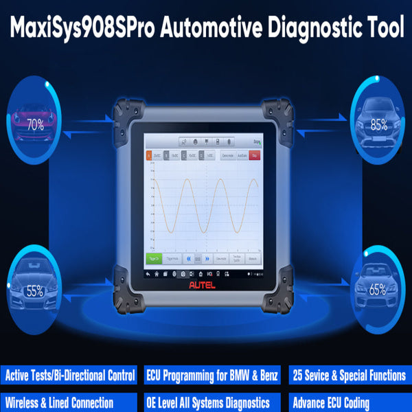 MaxiSYS MS908S Pro active tests