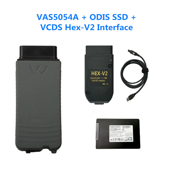 VAS 5054A with VCDS HEX-V2 Cable with ODIS Software in Laptop