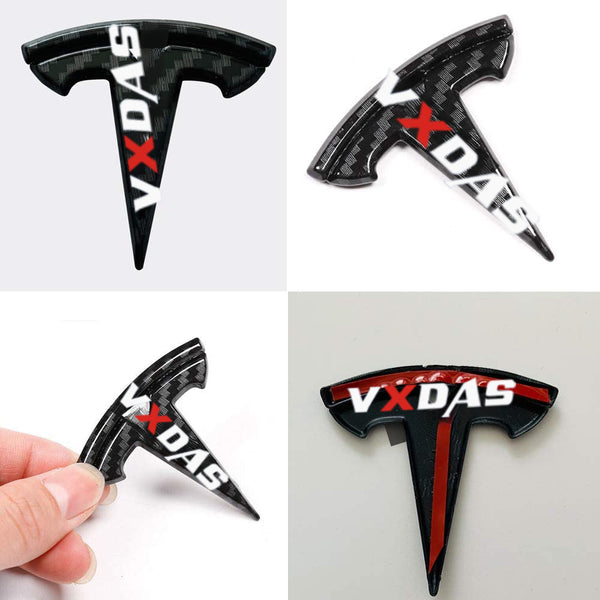Tesla Model Y/3 Car Logo On Steering Wheel(Carbon Fiber) VXDAS
