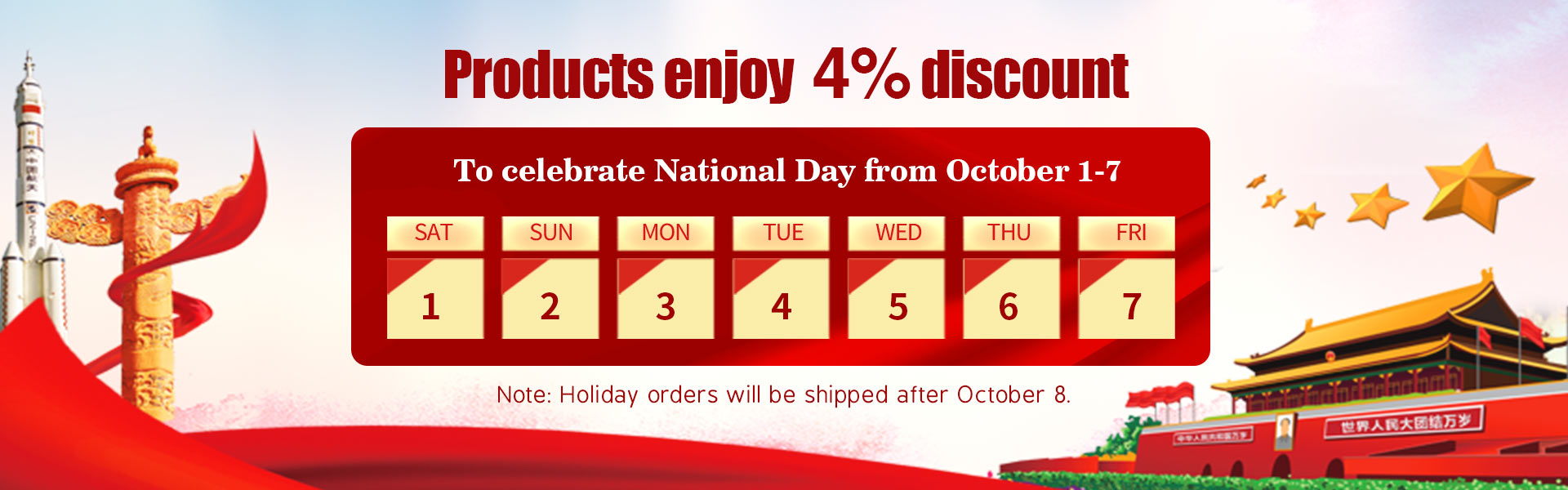 2022  National Day Holiday Notice