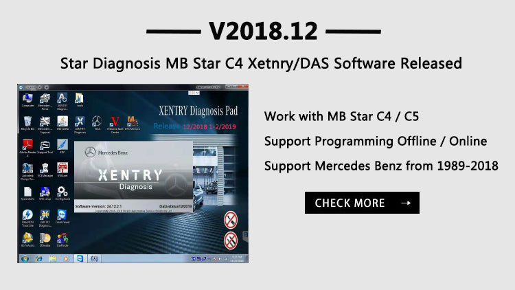 V2019.12 Star Diagnosis MB Star C4 Xetnry/DAS Software Released