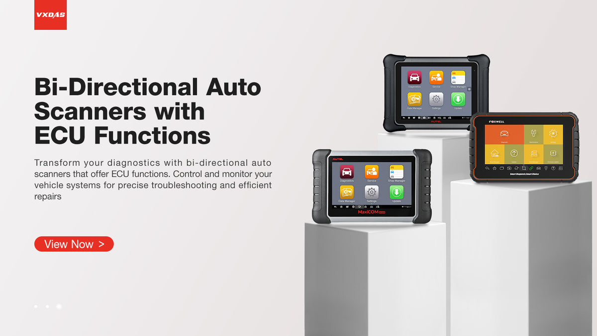 Bi-Directional Auto Scanners with ECU Functions to Boost Repair Effici