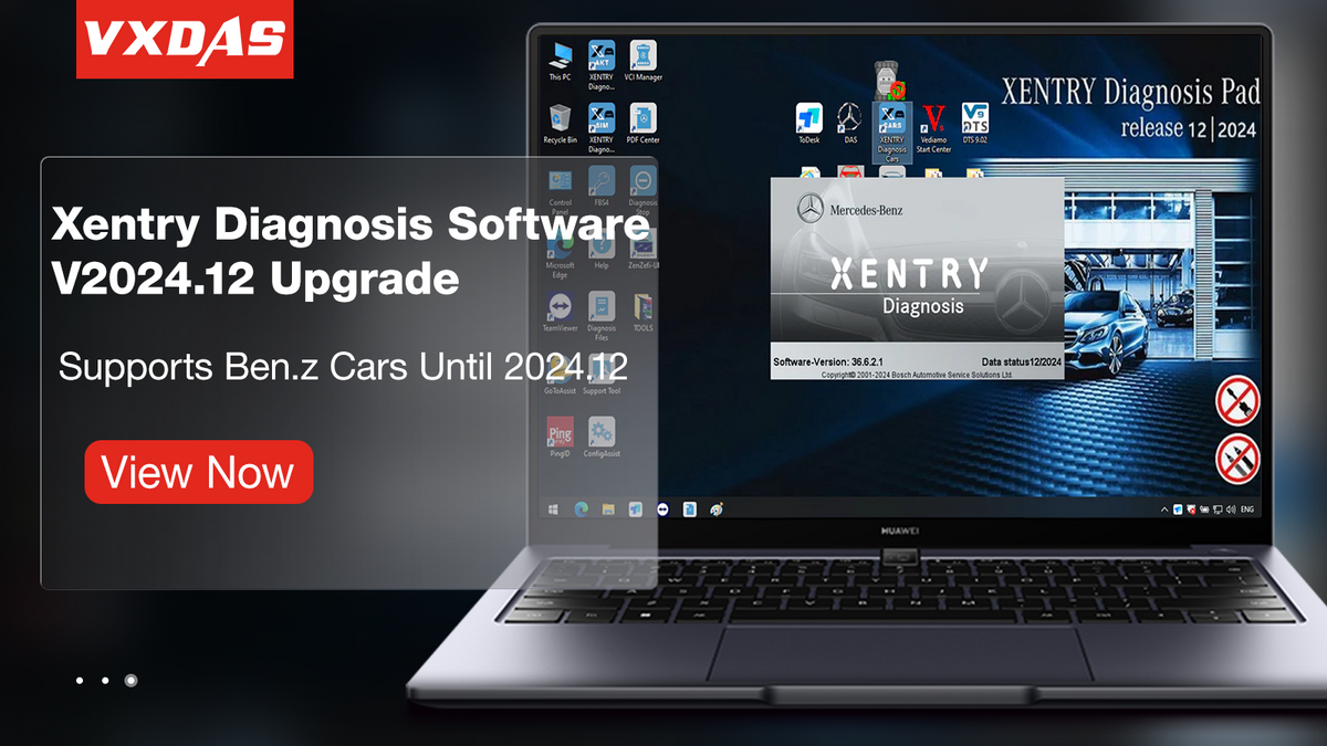 Xentry Screen Xentry Diagnosis Software V2024.12 for Ben.z Cars Upgrade