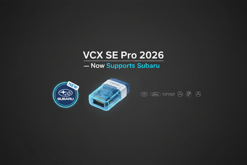 VXDIAG VCX SE Pro 2026 Adds Subaru: One PC Diagnostic Interface for 10 Car Brands