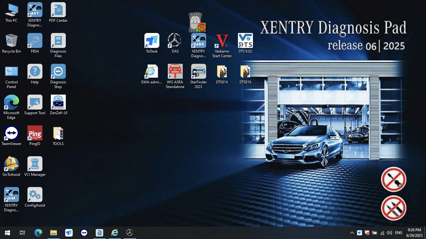 Xentry Diagnosis VCI Multiplexer C6 DOIP with 2025.09 software for Mercede.s Vehicles till 2025