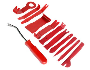 12er auto Trim rimozione Set Kit con leva Asta Set Fastener Remover 12er auto Trim rimozione Set Kit con leva Asta Set Fastener Remover