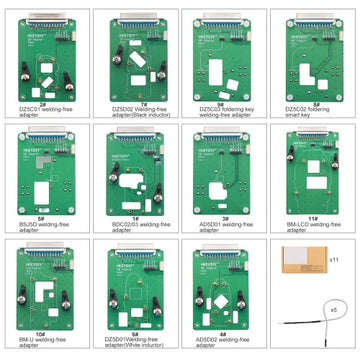 KEYDIY 11-in-1 Solder-Free Clamp Adapter Set (For KD-X4 / KD-MAX)