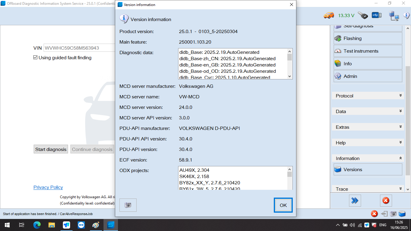 ODIS Software V25.03 V-W A-udi Elsawin 6.0 Vag ETKA 8.3 ODI-S Engineer Software V19 Installed In HDD/SSD