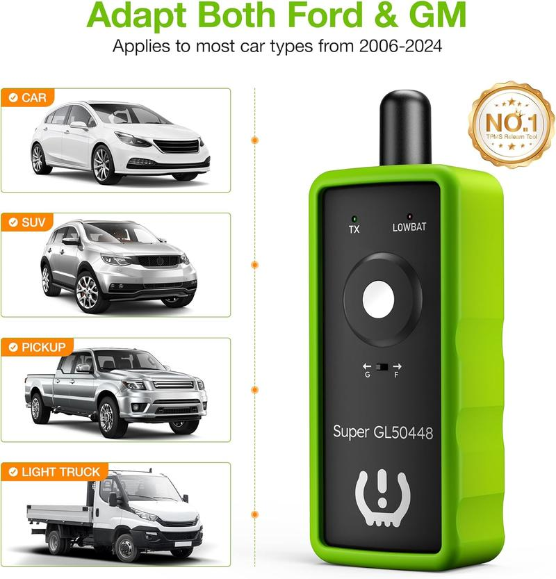 Professional TPMS Tool & TPMS Scan Tool for G.M & For.d Vehicles 2-in-1 ...