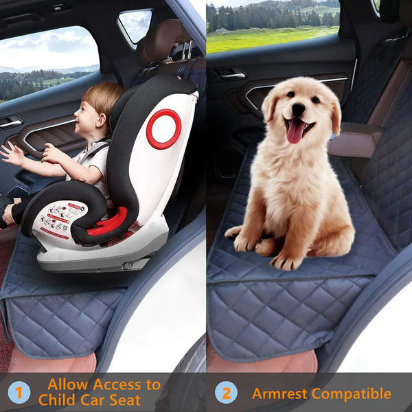 Tesla Dog Seat Cover for Model 3/Y/S/X Waterproof with Double Zipper