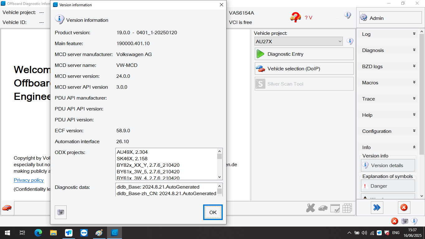 ODIS Software V25.03 V-W A-udi Elsawin 6.0 Vag ETKA 8.3 ODI-S Engineer Software V19 Installed In HDD/SSD