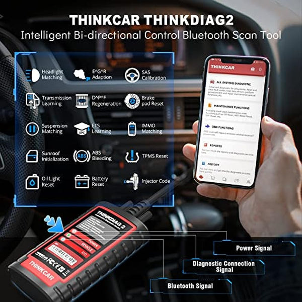 Thinkdiag Box Thinkdiag 2 Scanner Thinkcar Thinkdiag2 Support OBD2 & CAN FD Protocol ...