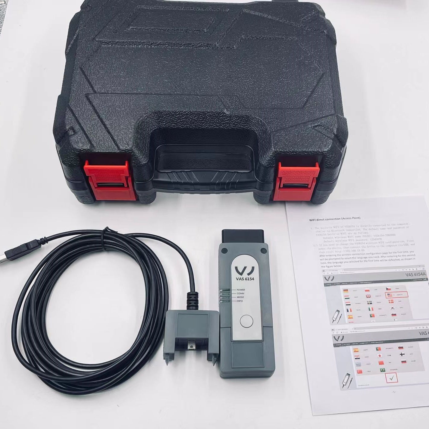 VAS 6154A DoIP OBD2 Scanner Original 1:1 For V-AG Diagnositc Tool CAN FD Till 2025