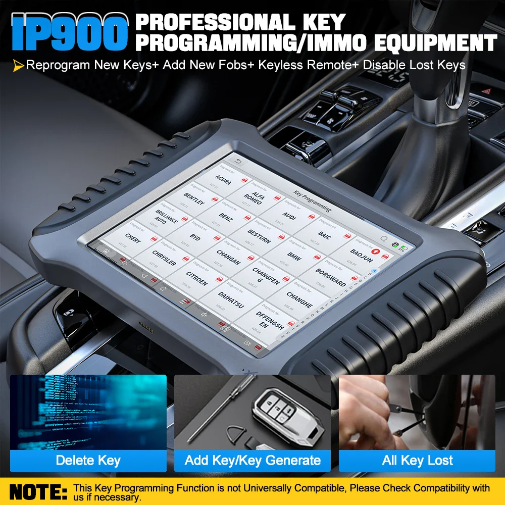 XTOOL INPLUS IP900 ECU Coding Key Programmer VAG Guided & FCA OBDII Scanner