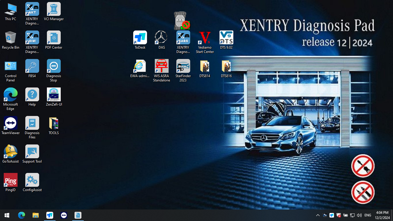 V2025.09 Benz Xentry Diagnostic & Programming Software For Mercedes installed in SSD/HDD
