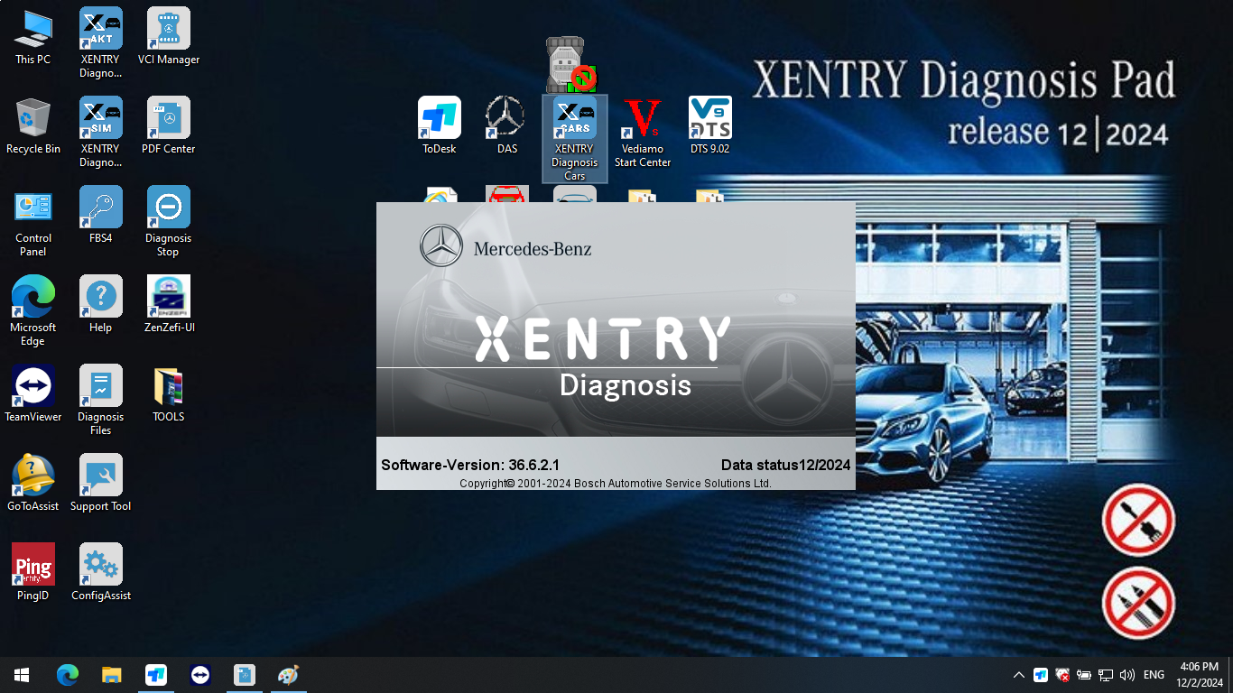 V2025.09 Benz Xentry Diagnostic & Programming Software For Mercedes installed in SSD/HDD