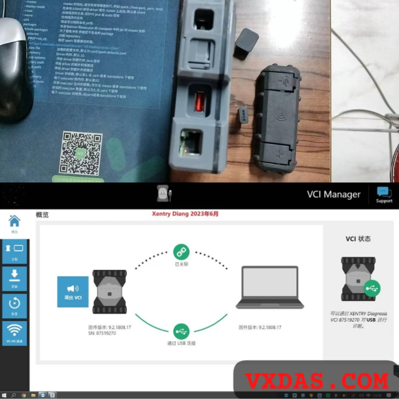 XENTRY Diagnosis VCI C6 Original Multiplexer MB Star C6 For Mercedes Diagnosis, SCN Coding, and Programming
