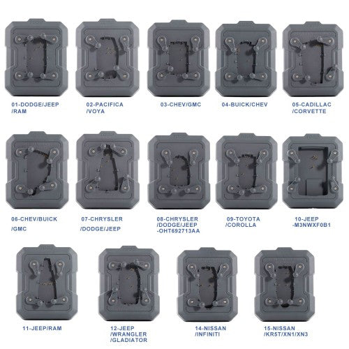 CGDI Remote-Free Adapter Set 28pcs Work with K2 Support BMW/ Audi/ Toyota/ Honda/ Dodge etc