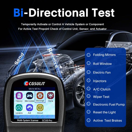 CGSULIT SC530 Pro Bi-Directional Test