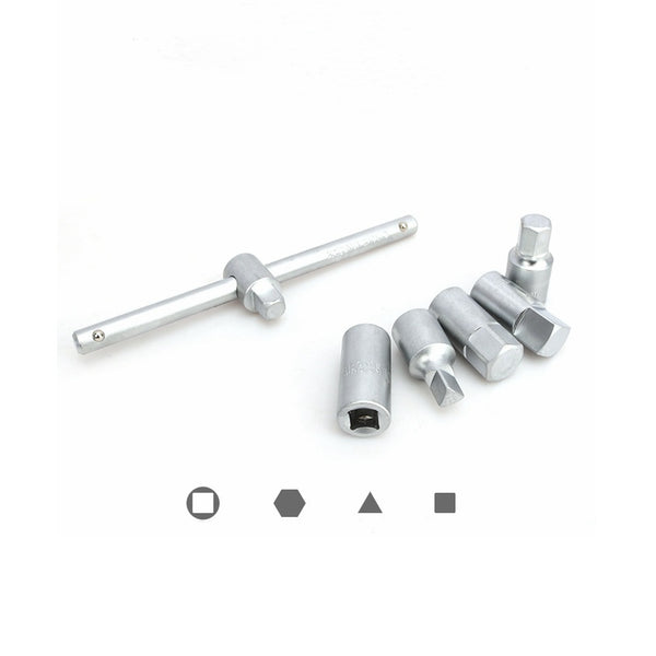 Drain Plug Socket Set Remove Oil Drain Plugs For 3/8 Inch (10mm) Square