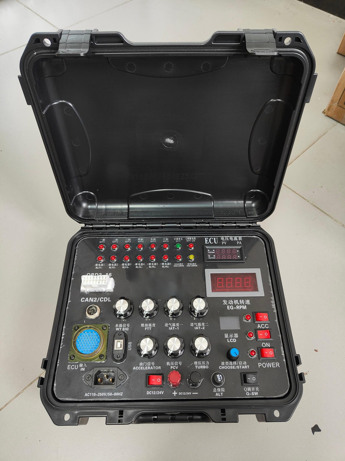 Engine ECU Test Bench Sensor Signal Simulation Tool For C7 C9 Cummins Isuzu Hino Mitsubishi