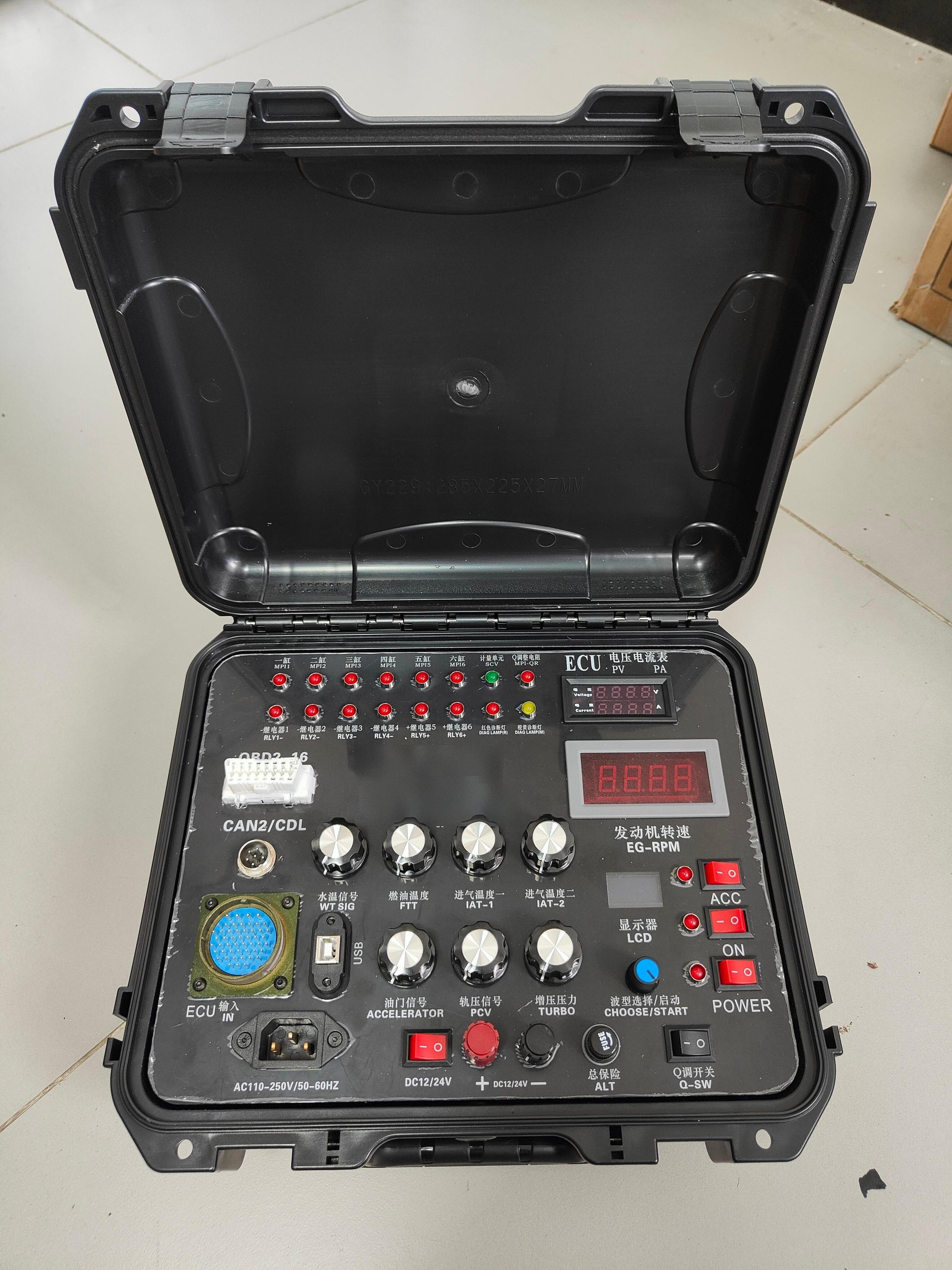 Ecu Testing Rig Engine ECU Test Bench Sensor Signal Simulation Tool For C7 C9 Cummins