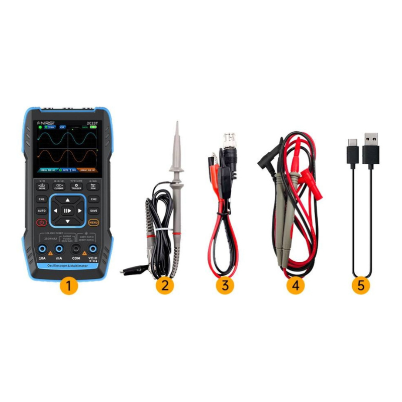 DM40 Oszilloskop-Multimeter 3-in-1 – 50 MSa/s, 10 MHz, Handheld, Für KFZ-Diagnose & Elektronik