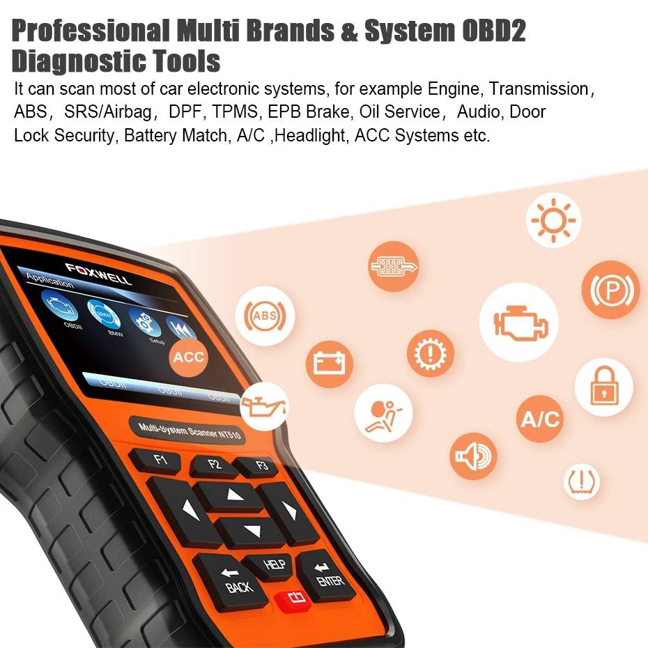 Foxwell NT510 Elite Scanner: All-System OBD2 Diagnostic Tool With Bidirectional Control And Lifetime Updates
