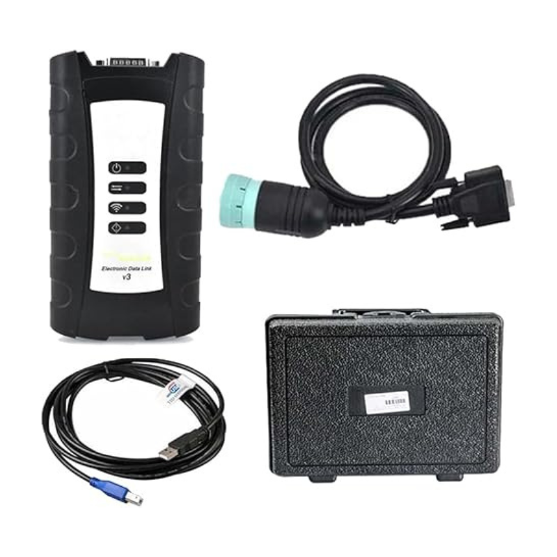 John Deere EDL V3 Electronic Data Link with cables and storage box.