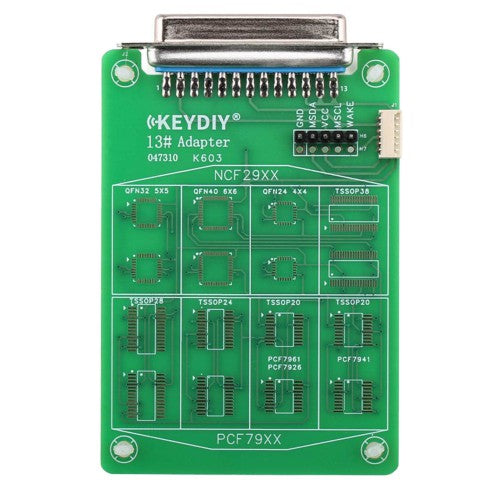 2026 KEYDIY 13# Remote Chip Reading Adapter for Reading Chip Data from Water-damaged or Broken 5C & 5D Keys