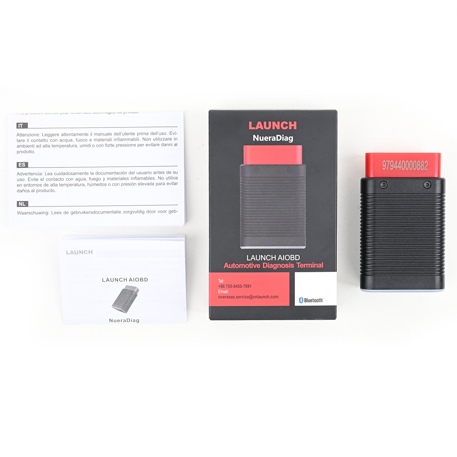 LAUNCH AIOBD (NueraDiag) Full System Diagnostic Scanner for iOS and Android Multi-Language Global Version
