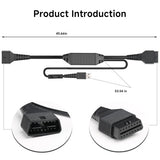 Launch X431 DoIP Cable 16Pin For DBScar/IMMO Plus/IMMO Elite/ProS V5.0