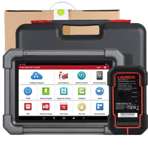 Launch X431 PRO3 ACE Diagnostic Tool Supports CANFD DoIP SGW 37+ Service Functions