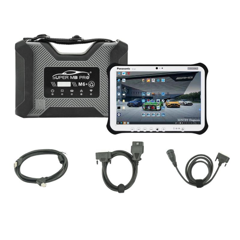 SUPER MB PRO M6+ Pro Star Diagnosis Tool Full Configuration for Benz Cars and Trucks Supports BMW Aicoder E-SYS and Immercode