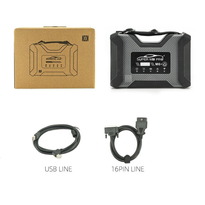 SUPER MB PRO M6+ Pro Star Diagnosis Tool Full Configuration for Benz Cars and Trucks Supports BMW Aicoder E-SYS and Immercode