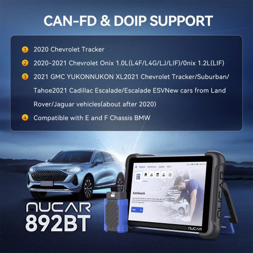 MUCAR 892BT Bidirectional AI OBD2 Diagnostic Scanner Full System Auto Repair Tool