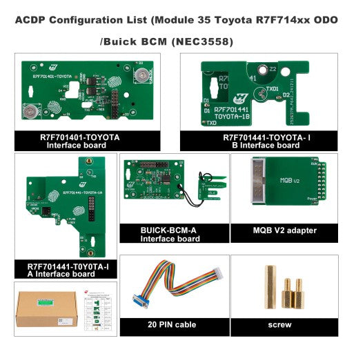 Module 35 Lead Yanhua Mini ACDP Module 35 for Toyota ODO/ for Buick BCM Cluster Recal