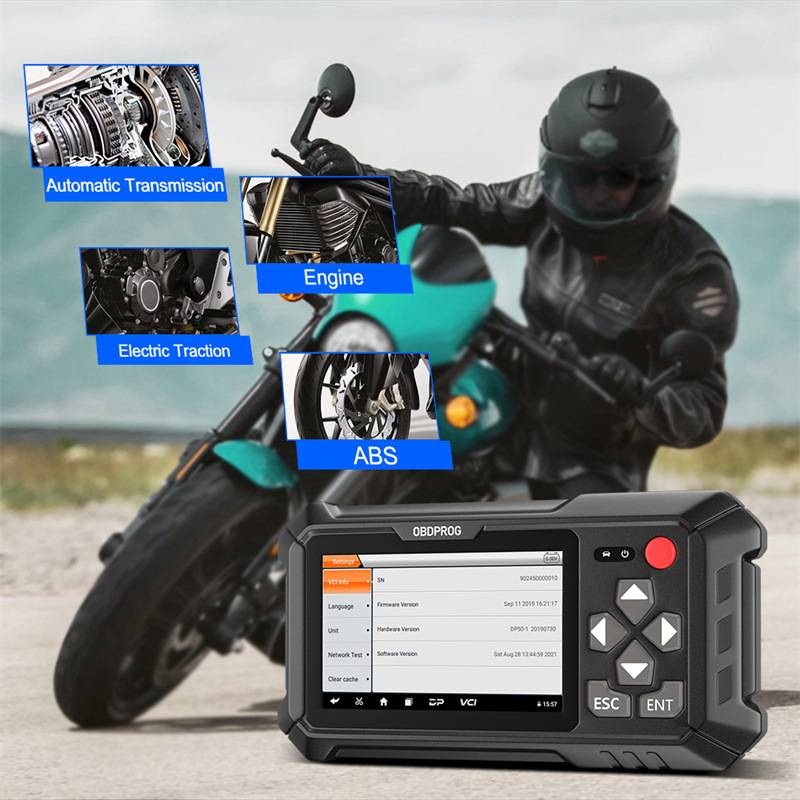 OBDPROG Moto 100 Motorcycle Diagnostic Tool Full System Diagnostic ECU