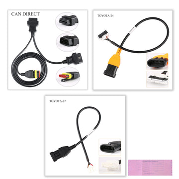 OBDSTAR CAN DIRECT KIT to Read ECU Data of Gateway Vehicles-Toyota-24/ Toyota-27 Cable