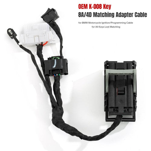 OEM K-008 Key 8A/4D Matching Adapter Cable for BM.W Motorcycle Ignition Programming Cables