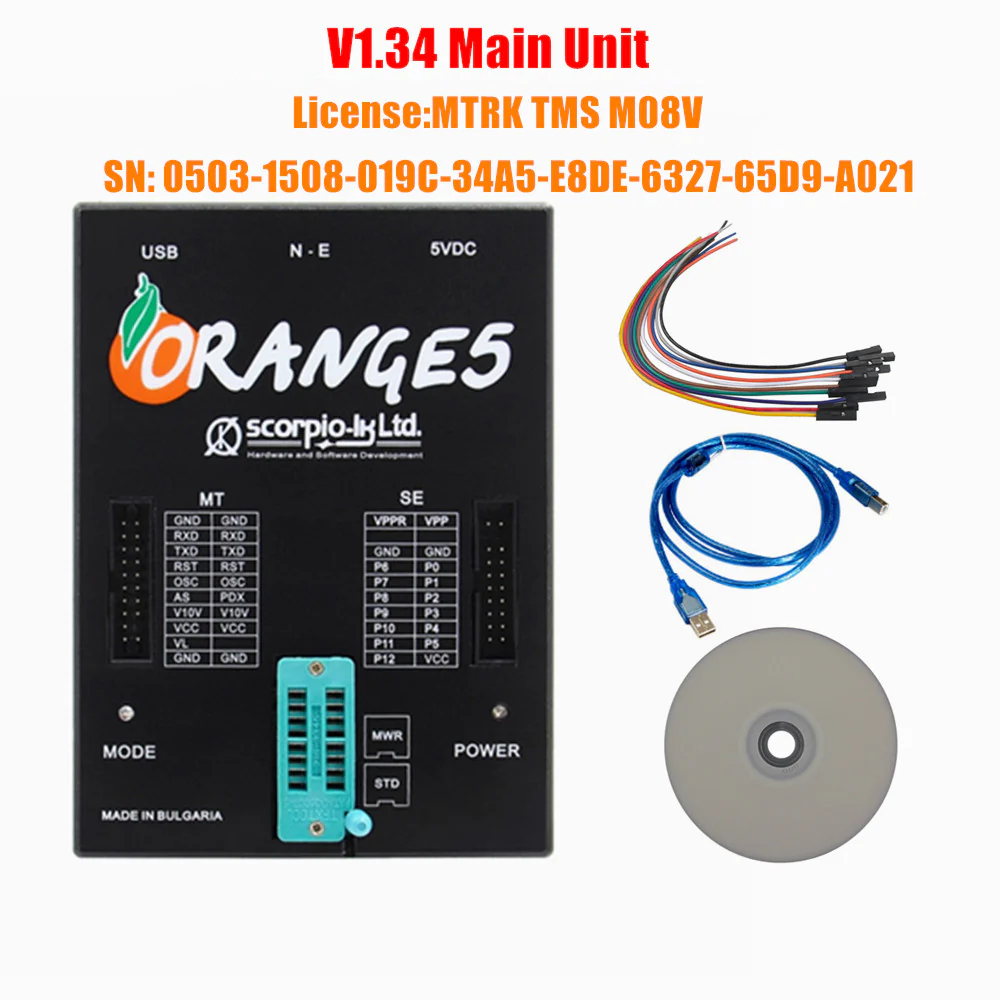 OEM Orange 5 Professional Programming Device With V1.34 Software & Full Adapters