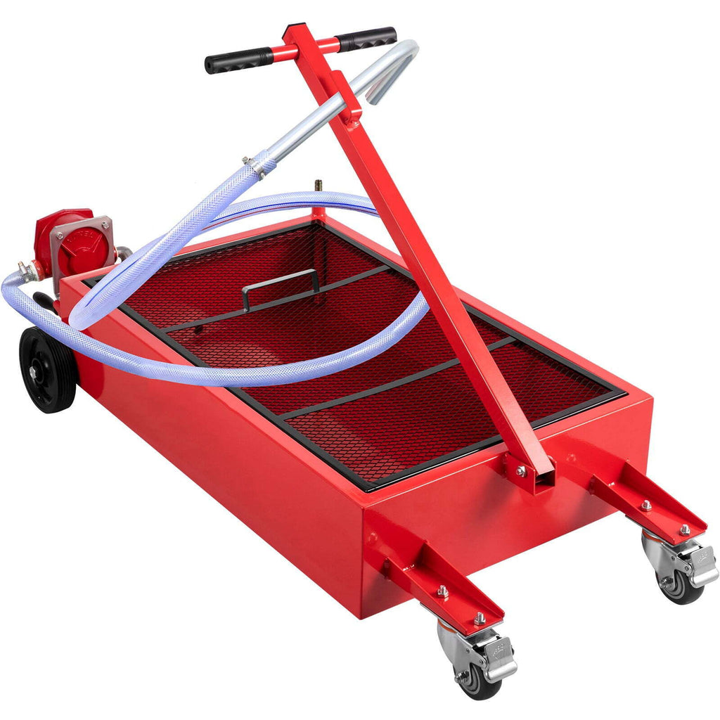 Oil Drain Pan 20 Gal With Pump Hose Swivel Casters Wheels For Car oil-drain-pan-20-gal-with-pump-hose-swivel-casters-wheels-for-car