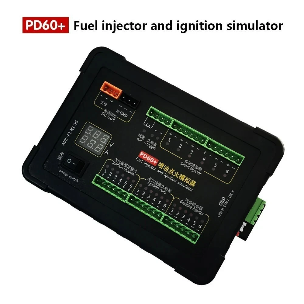 PD60+ Injector & Ignition Coil Simulator for Automotive Electrical Testing
