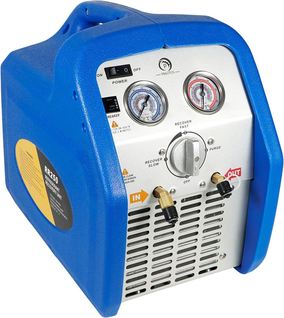 RR250 Portable AC Refrigerant Recovery Machine 3/4 HP 4 R410A HVAC