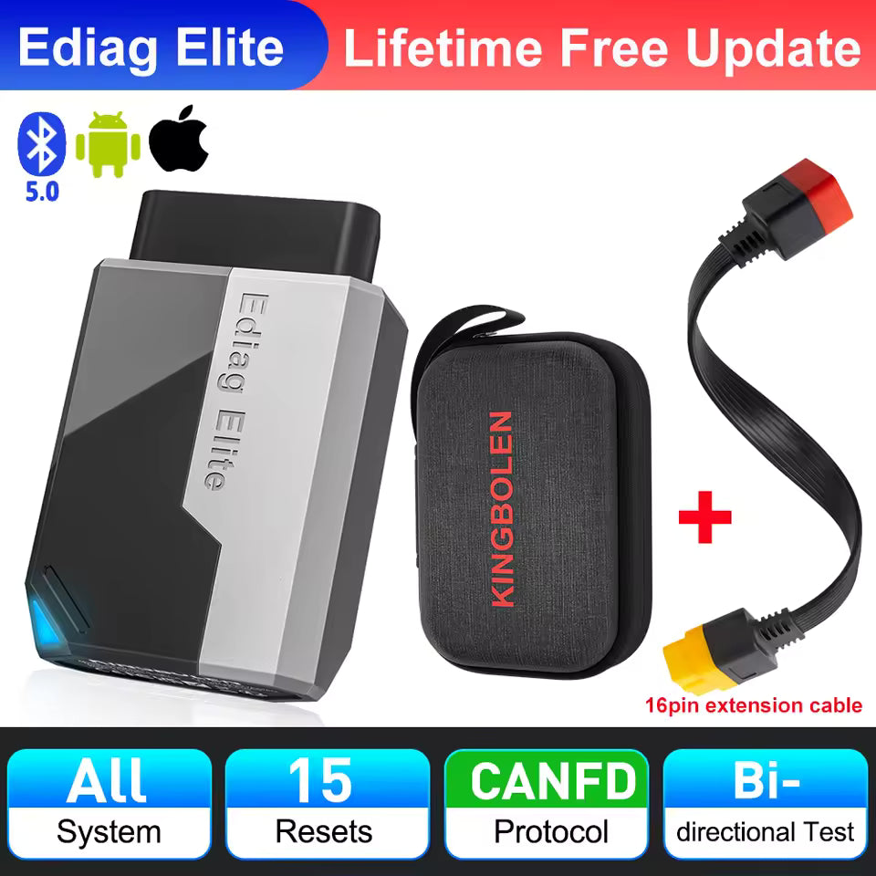 2025 New KINGBOLEN Ediag Elite Lifetime free Diagnostic Tools OBD 2