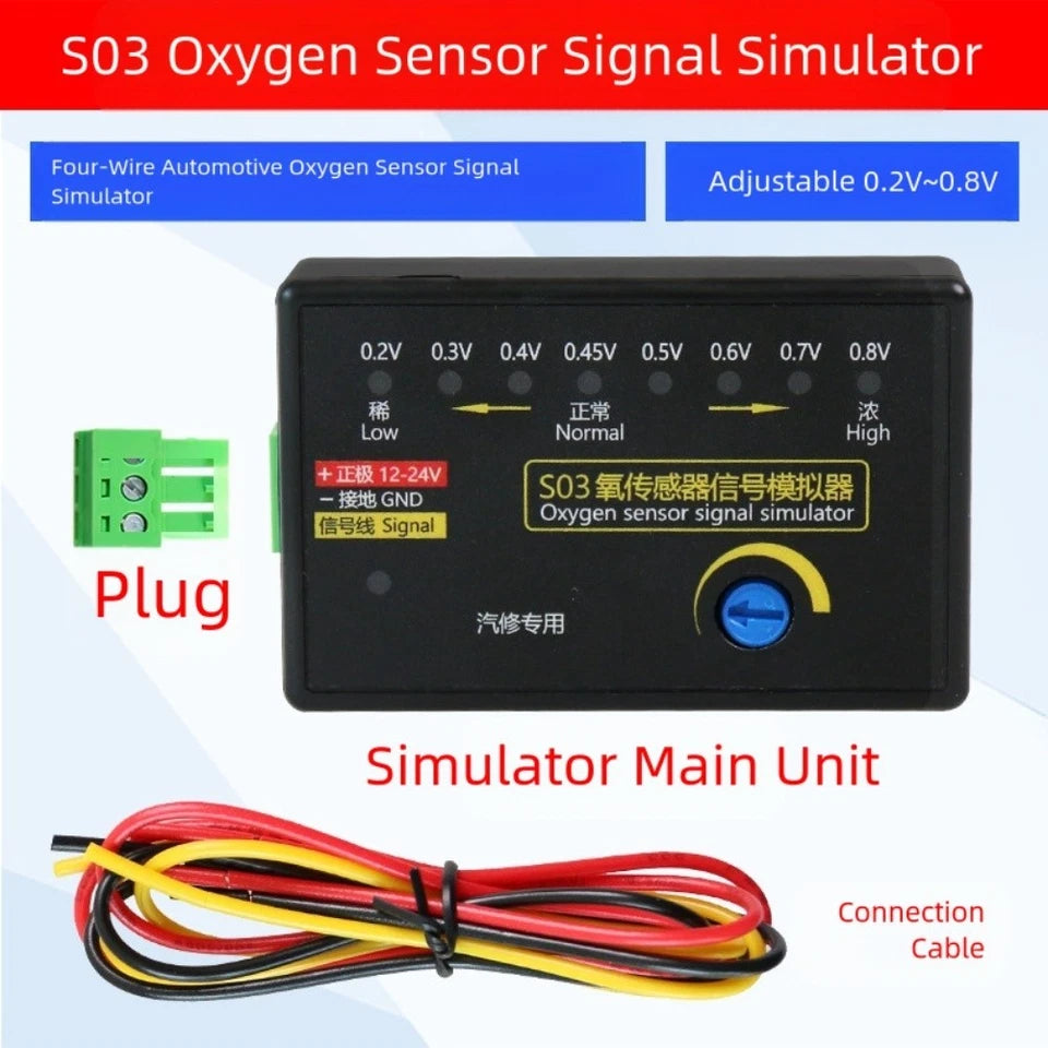 S03 4-Wire Oxygen Sensor Signal Simulator 0.2-0.8V Adjust Voltage for